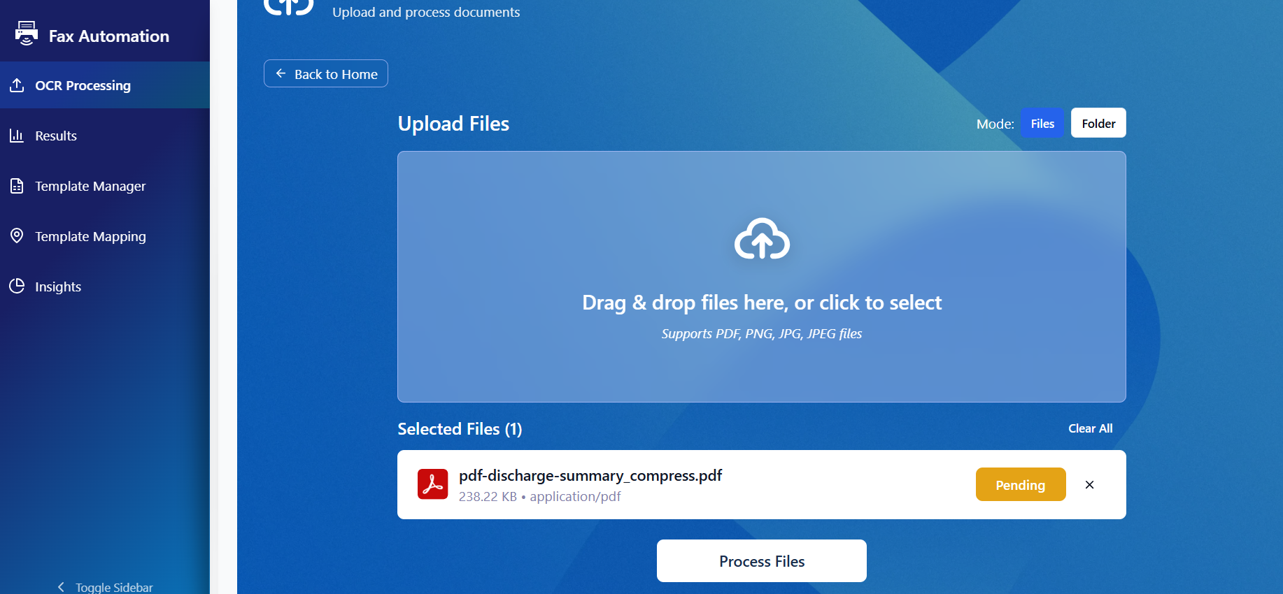 Template Interface